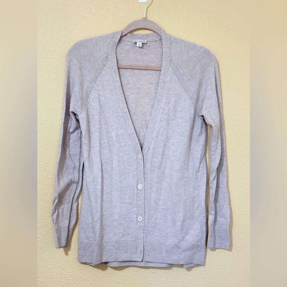 GAP Designed & Crafted Premium Merino Wool Blend Open Front Cardigan Sweater S